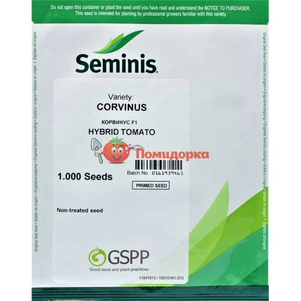 Томат КОРВИНУС F1|KORVINYS Seminis, Фасовка - 500 семян