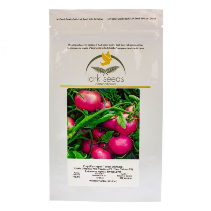 Томат Пинк Свитнес F1 Lark seeds, Фасовка - 500 семян